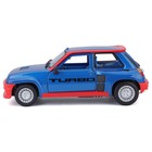 Машинка Bburago Renault 5 Turbo, Die-Cast, 1:24, открывающиеся двери, цвет красно-синий - Фото 9
