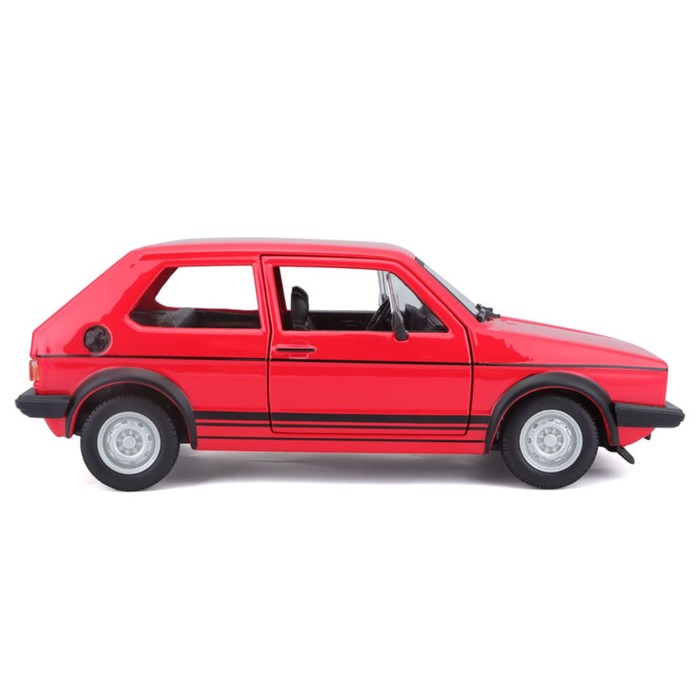 Машинка Bburago Volkswagen Golf Mk1 Gti 1979, Die-Cast, 1:24, цвет красный - фото 1911059673