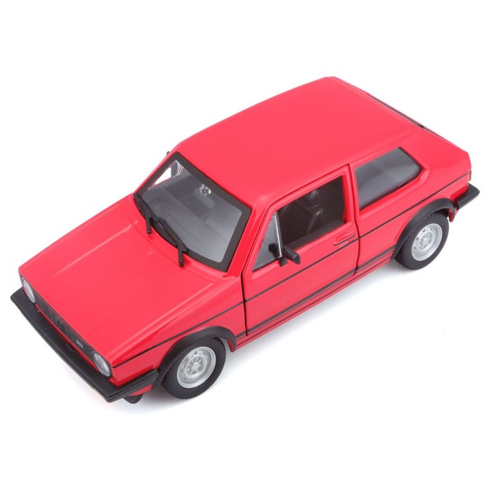 Машинка Bburago Volkswagen Golf Mk1 Gti 1979, Die-Cast, 1:24, цвет красный - фото 1911059666