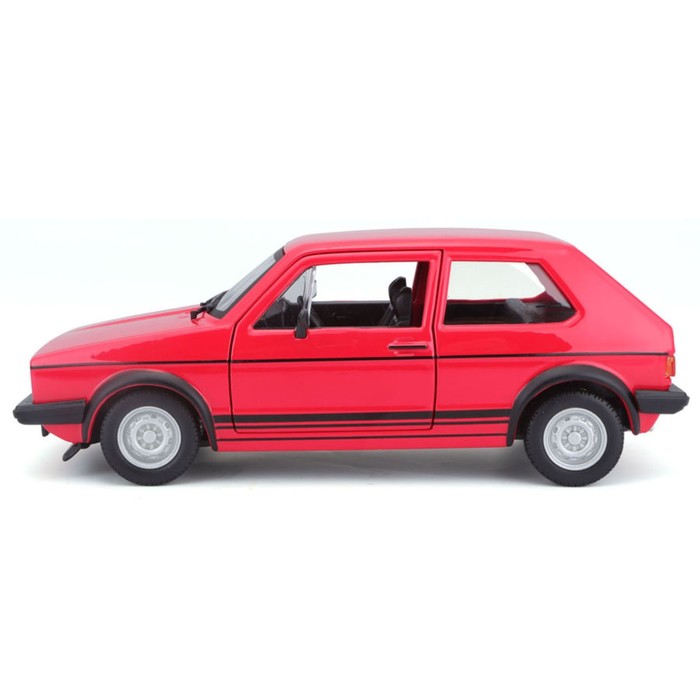 Машинка Bburago Volkswagen Golf Mk1 Gti 1979, Die-Cast, 1:24, цвет красный - фото 1911059670