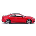 Машинка Bburago Audi Rs 5 Coupe, Die-Cast, 1:24, открывающиеся двери, цвет красный - Фото 3
