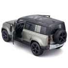 Машинка Bburago Land Rover Defender 110 2022, Die-Cast, 1:24, цвет зелёный - Фото 5