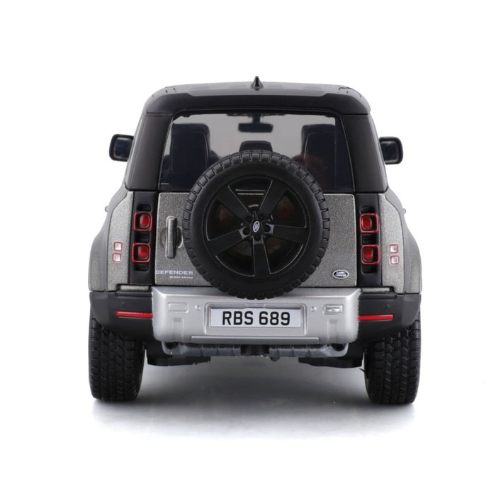 Машинка Bburago Land Rover Defender 110 2022, Die-Cast, 1:24, цвет серый - фото 1911059750