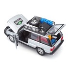 Машинка Bburago Land Rover, Die-Cast, 1:26, открывающиеся двери, цвет серебристый - Фото 8