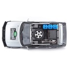 Машинка Bburago Land Rover, Die-Cast, 1:26, открывающиеся двери, цвет серебристый - Фото 5