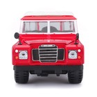 Машинка Bburago Land Rover Series Ii, Die-Cast, 1:25, открывающиеся двери, цвет красный - Фото 8