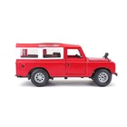 Машинка Bburago Land Rover Series Ii, Die-Cast, 1:25, открывающиеся двери, цвет красный - Фото 3