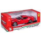 Машинка гоночная Bburago Ferrari F12Tdf, Die-Cast, 1:24, цвет красный, открывающиеся двери - Фото 13