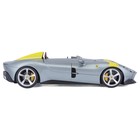 Машинка гоночная Bburago Ferrari Monza Sp1, Die-Cast, 1:24, цвет серебристый, с принтом - Фото 3