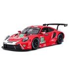 Машинка гоночная Bburago Porsche 911 Rsr Lm 2020, Die-Cast, 1:24, цвет красный - Фото 8