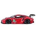 Машинка гоночная Bburago Porsche 911 Rsr Lm 2020, Die-Cast, 1:24, цвет красный - Фото 7