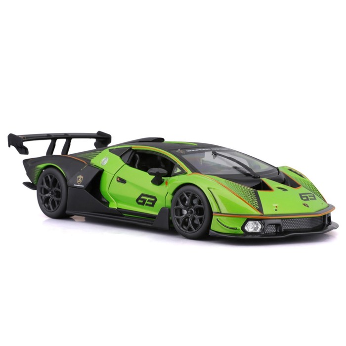 Машинка гоночная Bburago Lamborghini Essenza Scv12, Die-Cast, 1:24, цвет зелёный - фото 1927098689