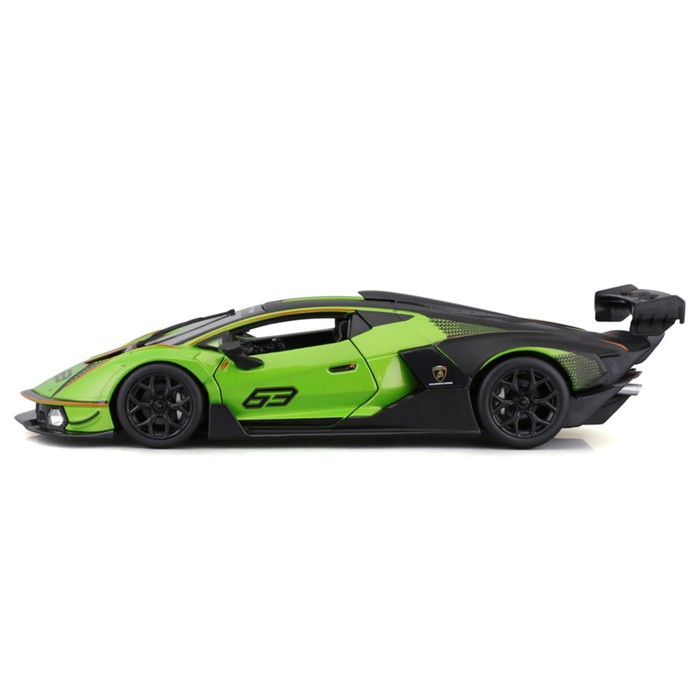Машинка гоночная Bburago Lamborghini Essenza Scv12, Die-Cast, 1:24, цвет зелёный - фото 1927098695