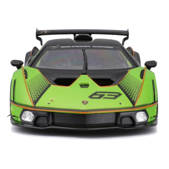 Машинка гоночная Bburago Lamborghini Essenza Scv12, Die-Cast, 1:24, цвет зелёный - фото 1927098697