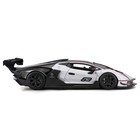 Машинка гоночная Bburago Lamborghini Essenza Scv12, Die-Cast, 1:24, цвет чёрно-белый - Фото 3