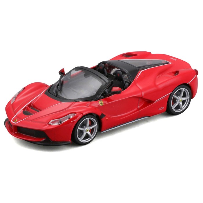 Машинка Bburago Ferrari Laferrari Aperta, Die-Cast, 1:43, цвет красный - Фото 1