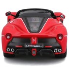 Машинка Bburago Ferrari Laferrari Aperta, Die-Cast, 1:43, цвет красный - Фото 3