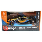 Машинка гоночная Bburago Mclaren F1 Mcl36, Die-Cast, 1:43, цвет оранжевый - Фото 9