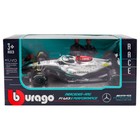 Машинка гоночная Bburago Mercedes-Amg F1 W13 GR, Die-Cast, 1:43 - Фото 3