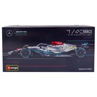 Машинка гоночная Bburago Mercedes-Amg F1 W13 GR, Die-Cast, 1:43 - Фото 4