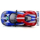 Машинка гоночная Bburago 2017 Ford Gt, Die-Cast, 1:32, красно-синий цвет - Фото 8