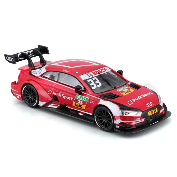 Машинка гоночная Bburago Audi Sport Rs 5 Dtm 2018, Die-Cast, 1:32, цвет красный - фото 1927099020