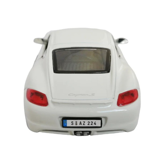 Машинка Bburago Porsche Cayman S, Die-Cast, 1:32, цвет белый - фото 1911060212