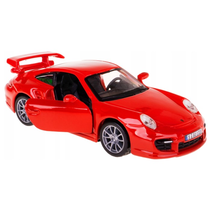Машинка Bburago Porsche 911 Gt2, Die-Cast, 1:32, цвет красный - фото 1911060236