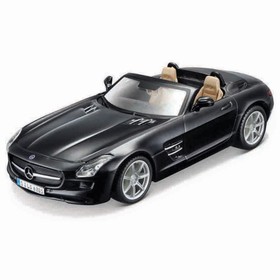 Машинка Bburago Mercedes-Benz Sls Amg Roadster, Die-Cast, 1:32, цвет чёрный