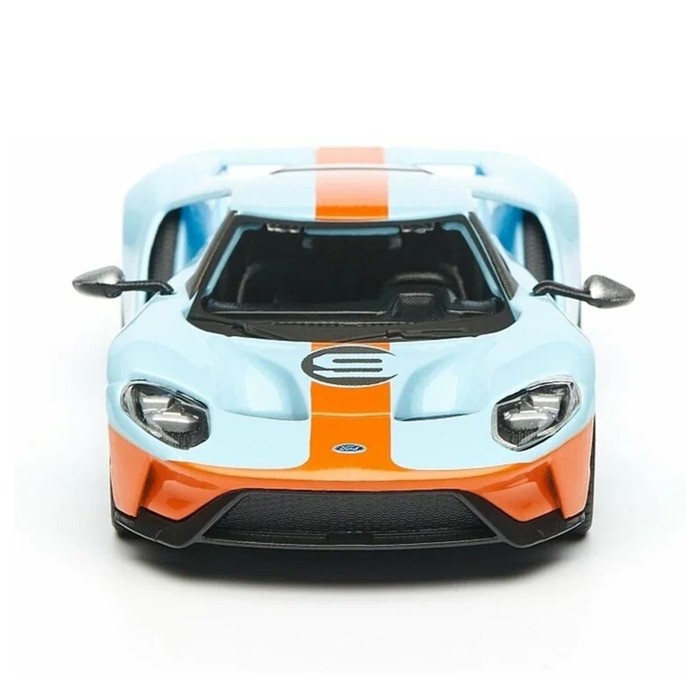 Машинка Bburago Ford Gt 2019, Die-Cast, 1:32, цвет оранжево-голубой - фото 1911060256