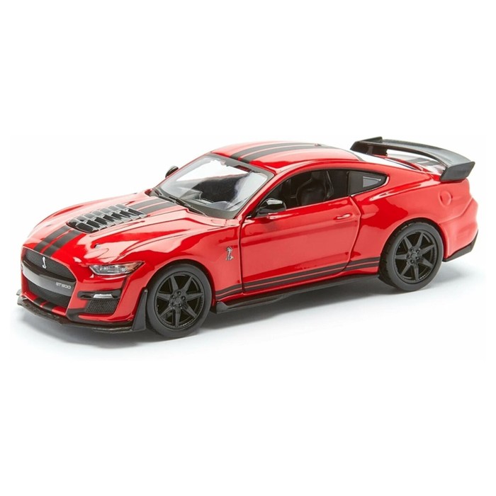 Машинка Bburago Mustang Shelby Gt500 2020, Die-Cast, 1:32, цвет красный - фото 1911060270