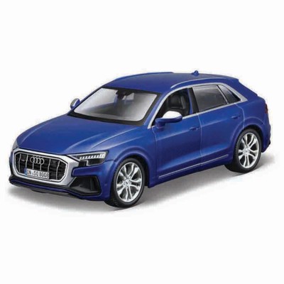Машинка Bburago Audi Sq8 2020, Die-Cast, 1:32, цвет синий
