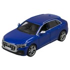Машинка Bburago Audi Sq8 2020, Die-Cast, 1:32, цвет синий - Фото 2