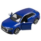 Машинка Bburago Audi Sq8 2020, Die-Cast, 1:32, цвет синий - Фото 4
