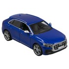 Машинка Bburago Audi Sq8 2020, Die-Cast, 1:32, цвет синий - Фото 5