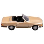 Машинка Bburago Mercedes-Benz 450 Sl (1977), Die-Cast, 1:32, цвет золотой - Фото 3