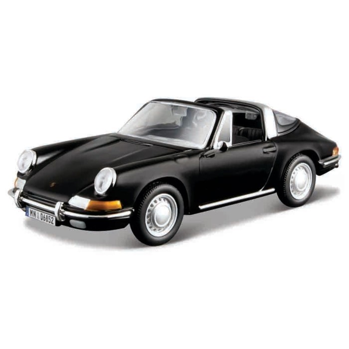 Машинка Bburago Porsche 911 (1967), Die-Cast, 1:32, цвет чёрный - фото 1911060321