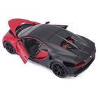 Машинка Bburago Bugatti Chiron Sport, Die-Cast, 1:32, цвет чёрно-красный - Фото 8