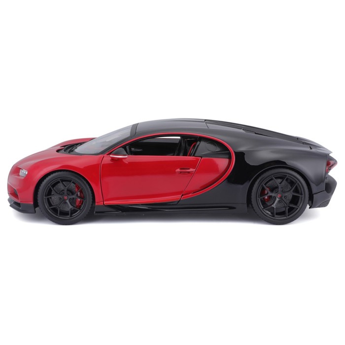 Машинка Bburago Bugatti Chiron Sport, Die-Cast, 1:32, цвет чёрно-красный - фото 1911060334