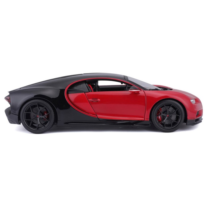 Машинка Bburago Bugatti Chiron Sport, Die-Cast, 1:32, цвет чёрно-красный - фото 1911060328