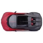 Машинка Bburago Bugatti Chiron Sport, Die-Cast, 1:32, цвет чёрно-красный - Фото 5