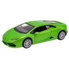 Машинка Bburago Lamborghini Huracán Coupé, Die-Cast, 1:32, цвет зелёный - Фото 1