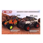 Машинка Funky Toys «Безумные гонки. Джип», со светом и звуком, 12 см, цвет красно-белый - фото 9687482