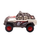 Машинка Funky Toys «Безумные гонки. Джип», со светом и звуком, 12 см, цвет красно-белый - фото 9687478