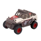 Машинка Funky Toys «Безумные гонки. Джип», со светом и звуком, 12 см, цвет красно-белый - фото 9687479