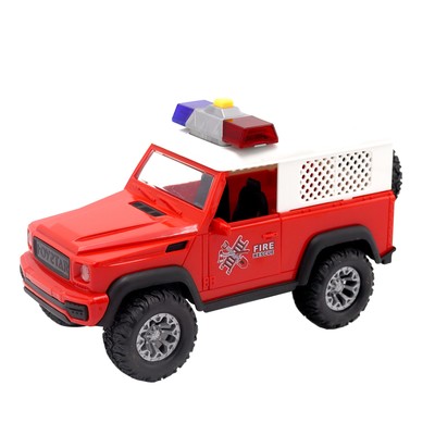Машинка Funky Toys «Экстренная служба. Пожарный внедорожник», со светом и звуком, 21 см
