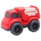 Эко-машинка Funky Toys «Пожарная служба», цвет красный, 10 см - фото 299006994