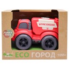 Эко-машинка Funky Toys «Пожарная служба», цвет красный, 10 см - Фото 2
