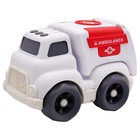 Эко-машинка Funky Toys «Скорая помощь», цвет белый, 18 см - фото 299007015