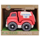 Эко-машинка Funky Toys «Пожарная служба», цвет красный, 18 см - Фото 2